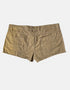 Khaki Distressed Baby Shorts with Raw Hem